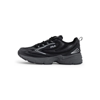 Afbeelding van Fila Actix Sneakers laag, Dames, Maat: 39, Black/silver Imitatieleer/ textiel