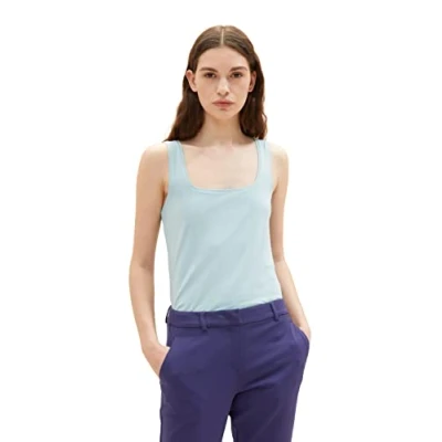 Afbeelding van TOM TAILOR Dames Top 1035393, 30463 Dusty Mint Blue, XXL
