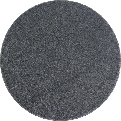 Afbeelding van Vloerkleed Ata Licht Grijs 120x120 cm Rond Laagpolig Dekbed Discounter.nl