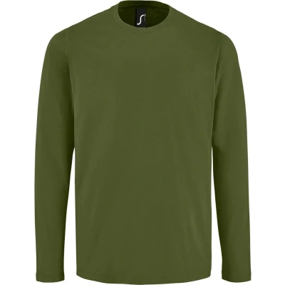 Afbeelding van SOLS Heren Keizerlijk T Shirt Met Lange Mouwen (Donkere Khaki) Maat XL