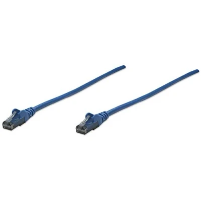 Afbeelding van Intellinet Netwerk Patchkabel, Cat5e, 0,25 m, CCA, U/UTP, PVC, Vergulde Contacten, Snagless Cat6, CCA 10 m Blauw