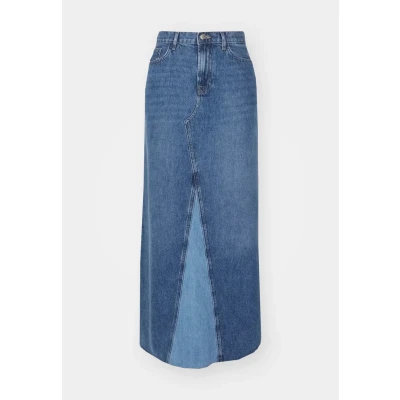 Afbeelding van ONLY Onlmochi LONG Skirt Jeansrok, Dames, Maat: Small, Medium blue denim