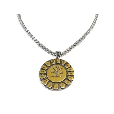 Afbeelding van Mei&#039;s Viking Tree of Life ketting heren / sieraad Stainless Steel 316L Roestvrij Staal Chirurgisch 50 cm zilver goud
