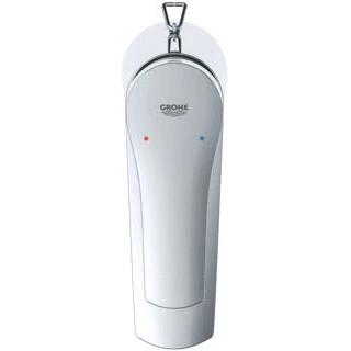 Afbeelding van Grohe eurosmart s size wastafelkraan eengreeps 3 8 met ketting 149mm blad kraangatmontage chroom 23966003