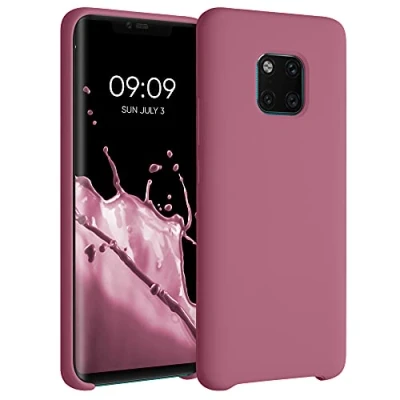 Afbeelding van kwmobile telefoonhoesje compatibel met Huawei Mate 20 Pro hoesje Zachte case voor smartphone Back cover in donkerroze