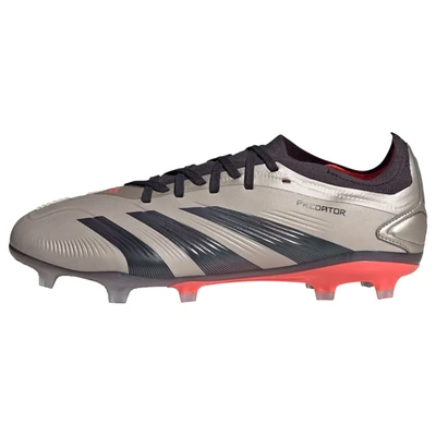 Afbeelding van adidas Performance Predator PRO FIRM Ground Voetbalschoenen met kunststof noppen, Heren, Maat: 42 2/3, Platin metallic/aurora black/turbo