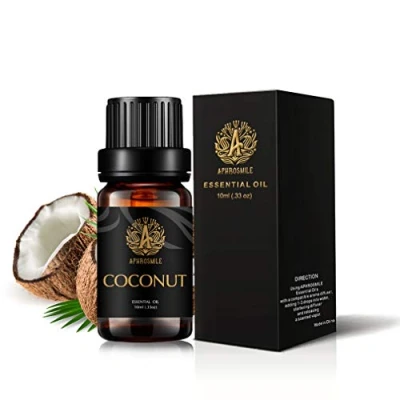 Afbeelding van Kokos etherische olie voor diffuser, therapeutische kwaliteit kokosnoot geurende olie, 100% pure aromatherapie Kokosgeur 0.33oz 10ml