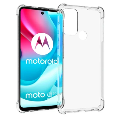Afbeelding van Motorola Moto G60s Hoesje Siliconen en TPU (zacht) iMoshion Softcase/Backcover Transparant Telefoonhoesje