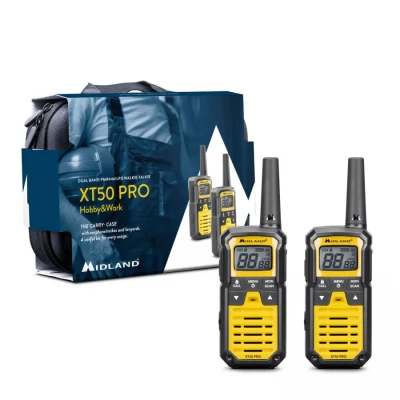 Afbeelding van Midland XT50 PRO Hobby &amp; Work Portofoonset Walkie Talkie PMR446 LPD 433 Set van 2 stuks C1464.01