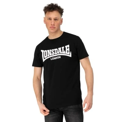 Afbeelding van Lonsdale Normale Passform Fulwood Tshirt print, Heren, Maat: 3XL, Black white