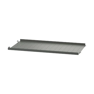 Afbeelding van String metalen plank Donkergrijs, 58x20 cm, lage rand