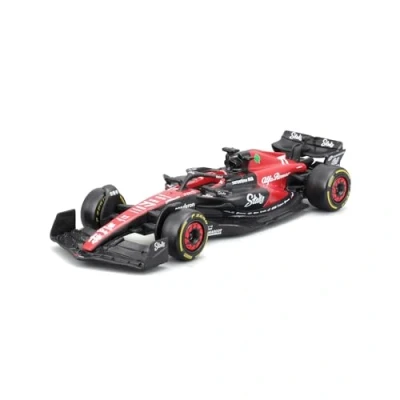 Afbeelding van Alfa Romeo C43 Stake 2023 Formule 1 VALTAS 77 schaal 1:43 12 cm BBurago 38085