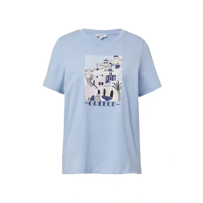 Afbeelding van s.Oliver Tshirt print, Dames, Maat: 42, Hellblau