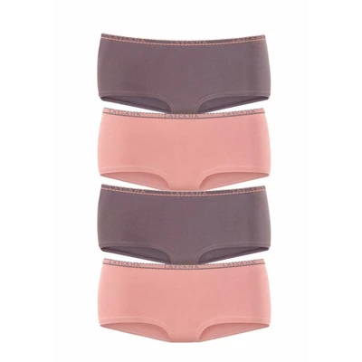 Afbeelding van Lascana Hipster elastische katoenkwaliteit (set, 4 stuks)