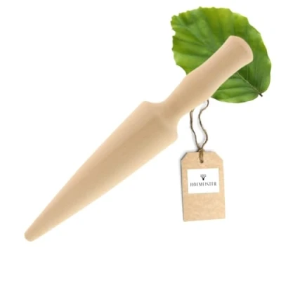 Afbeelding van Hofmeister® Wafelhoorn of plantenhout, Made in Germany, voor zelfgemaakte ijswafels een handomdraai, wafelhoorns, tuinaccessoires, 24 cm