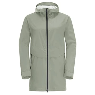 Afbeelding van Jack Wolfskin Mainkai LONG Outdoorjas, Dames, Maat: XXL, Mint leaf