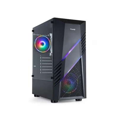 Afbeelding van TOOQ TQGCC102 B &quot;Biohazard&quot; ATX/Micro ATX/Mini ITX Mid Tower Gaming Behuizing, Gehard Glas, Frontpaneel met RGB, Zwart Kleur