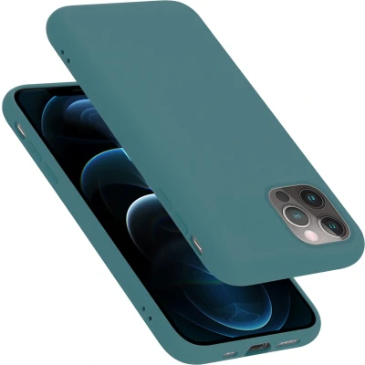 Afbeelding van Cadorabo Hoesje geschikt voor Apple iPhone 13 PRO MAX Case in LIQUID GROEN Beschermhoes TPU silicone Cover