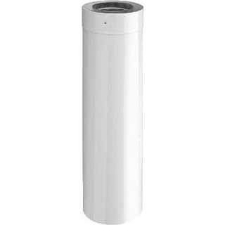Afbeelding van Burgerhout verlengpijp onderdaks alum. Ø 80/125 x 500 mm wit
