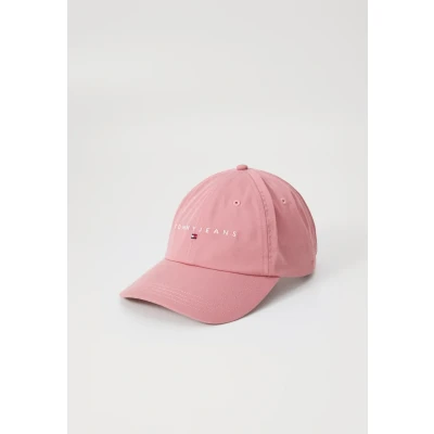 Afbeelding van Tommy Jeans Linear LOGO 6 Panel Unisex Pet, Maat: One Size, Tahiti berry