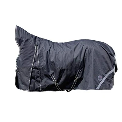 Afbeelding van HKM High Neck Deken Innsbruck Polarfleece Zwart 165/215
