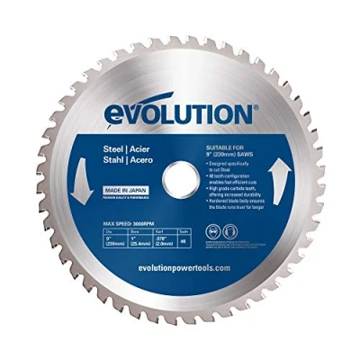 Afbeelding van Evolution EVO 230mm zaagblad voor ijzer 230 X 25.4 2.0 MM 48 T