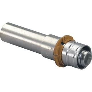 Afbeelding van Uponor s press fitting recht 1 delig hoek 0 graden aansluiting 14mm persmof 2 15mm 1014511