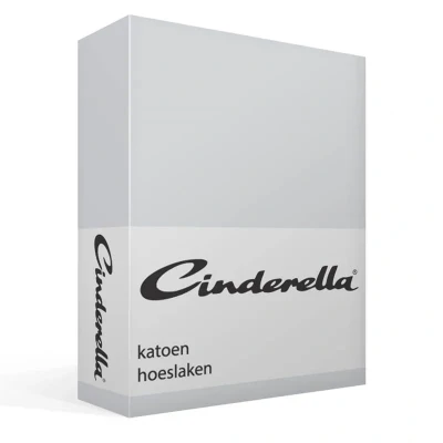 Afbeelding van Katoenen Hoeslaken Cinderella Lichtgrijs 180 x 220 cm