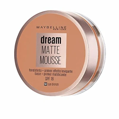 Afbeelding van Maybelline Dream Matte Mousse Tono 50 Sun Bronze Base De Maquillaje Con Primer Matificante Pieles Muy Oscuras 18 ml