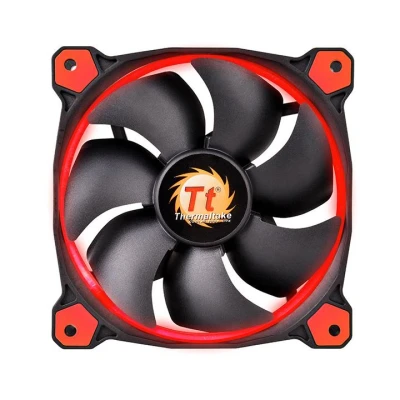 Afbeelding van Thermaltake Riing 12 High Static Pressure LED Radiator Fan (set van 3) Rood, 120mm