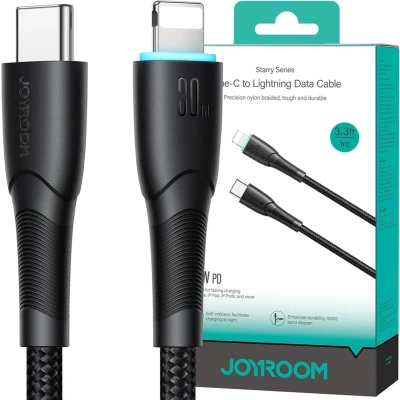 Afbeelding van Joyroom Starry Series SA32 CL3 30W USB C/Lightning kabel 1m zwart