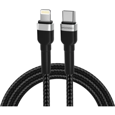 Afbeelding van Wozinsky WNBCL1 Lightning/USB C PD 30W kabel 1 m zwart
