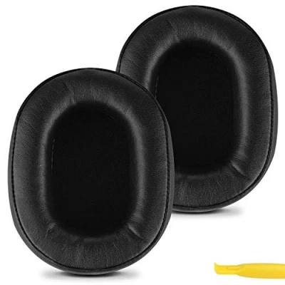 Afbeelding van Geekria QuickFit Upgraded Eiwit Lederen Vervanging Oor Pads voor SONY MDR 7506, V6, CD900ST Hoofdtelefoon Oorkussens, Headset Oorkussen Reparatie Onderdelen (zwart)