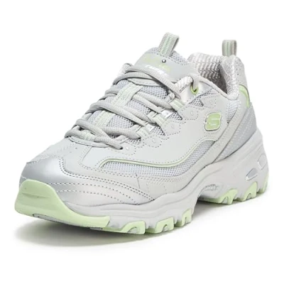 Afbeelding van Skechers Dames 150246 gylm vrijetijdsschoen, Grijs Limoen, 37 EU
