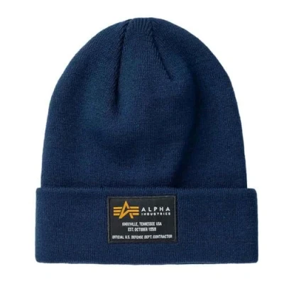 Afbeelding van Alpha Industries CREW Beanie Unisex Muts, Maat: One Size, Ultra navy