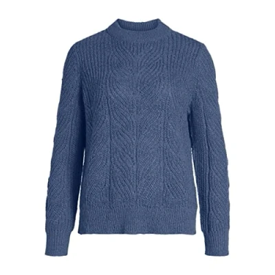 Afbeelding van Object Gebreide damestrui met lange mouwen, Bijou Blue., XS
