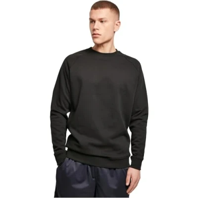 Afbeelding van Build Your Brand Raglan Crewneck Pullover Sweater voor heren