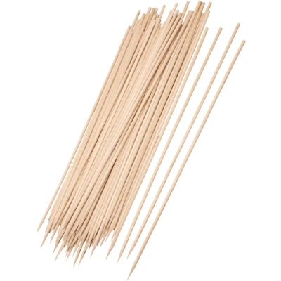Afbeelding van Elite 100x Bamboe houten sate prikkers/spiezen bbq sticks 25 cm prikkers (sate)
