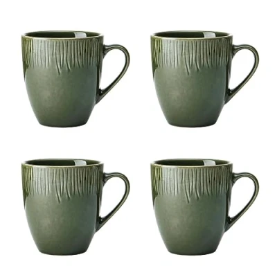 Afbeelding van MIKASA Jardin 4st aardewerk mok set, 420ml, geschenkdoos