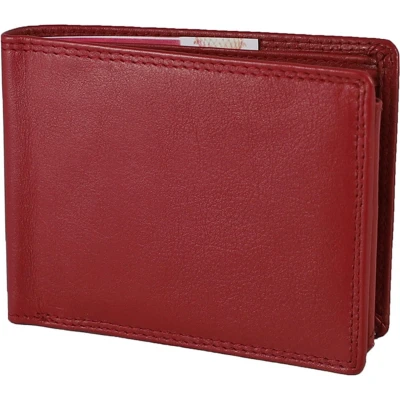 Afbeelding van Houtkamp Leren Heren Portemonnee Billfold Nappa Leer Rood