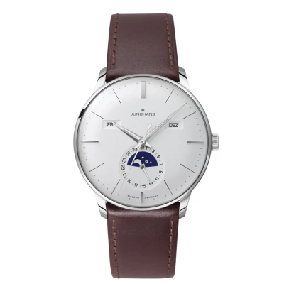Afbeelding van Junghans Meister Kalender 27/4200.02 heren horloge luxe maanstand Automatisch uurwerk