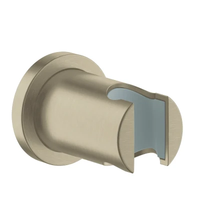 Afbeelding van Grohe rainshower wanddouchehouder met ronde rozet kleur brushed nickel 27074en0