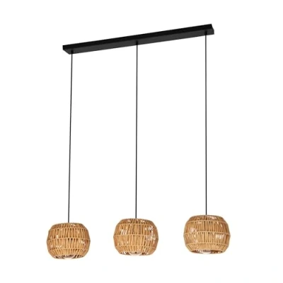 Afbeelding van EGLO Sheldon Hanglamp E27 91 cm BruinZwart Papier