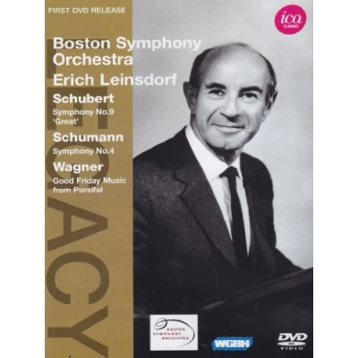 Afbeelding van Boston Symphony Orchestra, Erich Leinsdorf Schubert: No.9/Schumann: No.4/Wagner: Good Friday Music (DVD)