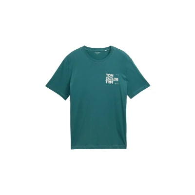 Afbeelding van TOM Tailor Tshirt print, Heren, Maat: XXL, Jasper green