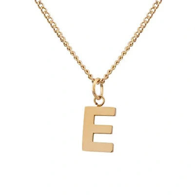 Afbeelding van Ketting met Letter E Goud 18 Karaat Waterdicht I Gouden voor Dames A Z Hanger Beginletter