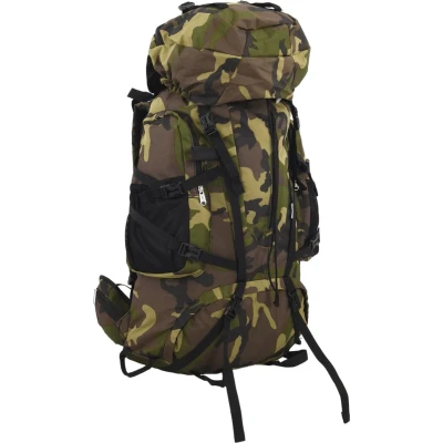 Afbeelding van Wandelrugzak 80 L camouflage oxford stof groen