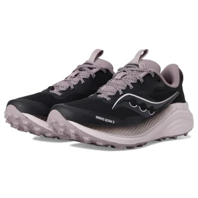 Afbeelding van Saucony Xodus Ultra 3 Trail hardloopschoenen, Dames, Maat: 37, Black/quail Textiel/ synthetisch
