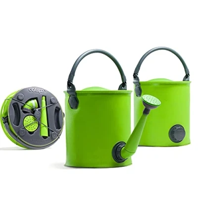 Afbeelding van Colapz Opvouwbare Emmer en Gieter 9L Jerrycan met Kraantje 7 tot 9 liter Deksel Groen BPA vrij 27 x 22 cm Kamperen Caravan Camper in 2024