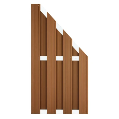 Afbeelding van Intergard Tuinscherm schutting composiet bruin WPC 90x180/93cm